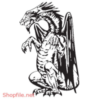 Vector Hình Xăm Decal Dragon Đẹp