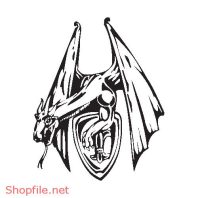 Vector Hình Xăm Decal Dragon Đẹp