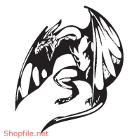 Vector Hình Xăm Decal Dragon Đẹp