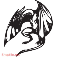 Vector Hình Xăm Decal Dragon Đẹp
