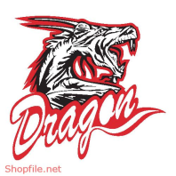 Vector Hình Xăm Decal Dragon Đẹp