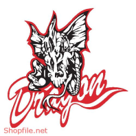 Vector Hình Xăm Decal Dragon Đẹp