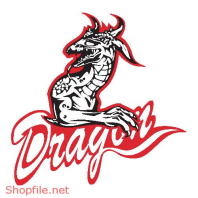 Vector Hình Xăm Decal Dragon Đẹp