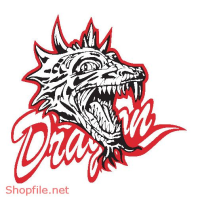 Vector Hình Xăm Decal Dragon Đẹp