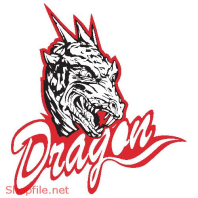 Vector Hình Xăm Decal Dragon Đẹp