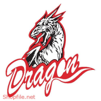 Vector Hình Xăm Decal Dragon Đẹp