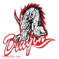 Vector Hình Xăm Decal Dragon Đẹp