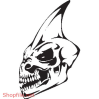 Vector Hình Xăm Decal Đầu Lâu Ấn Tượng