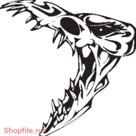 Vector Hình Xăm Decal Đầu Lâu Ấn Tượng