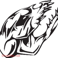 Vector Hình Xăm Decal Đầu Lâu Ấn Tượng