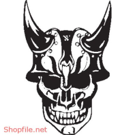 Vector Hình Xăm Decal Đầu Lâu Ấn Tượng