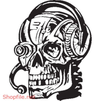 Vector Hình Xăm Decal Đầu Lâu Ấn Tượng