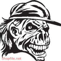 Vector Hình Xăm Decal Đầu Lâu Ấn Tượng