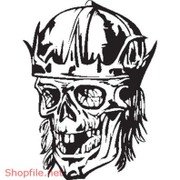 Vector Hình Xăm Decal Đầu Lâu Ấn Tượng