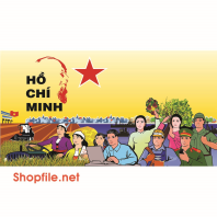 Vector pano cổ động phát triển nông thôn mới