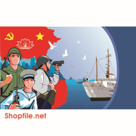 Băng rôn tranh cổ động biển đảo