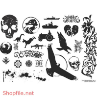 Vector Hình Xăm Decal Thiết Kế Độc Đáo Ấn Tượng