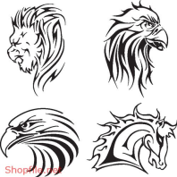 Decal Hình Xăm Vector Thiết Kế Ấn Tượng Độc Đáo