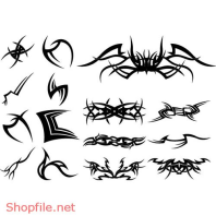 Decal Hình Xăm Vector Thiết Kế Ấn Tượng Độc Đáo