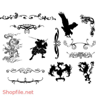 Decal Hình Xăm Vector Thiết Kế Ấn Tượng Độc Đáo