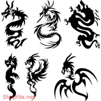 Vector Hình Xăm Decal Các Loại Thú Đẹp