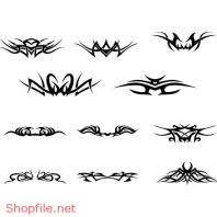 Vector Hình Xăm Decal Thiết Kế Độc Đáo Ấn Tượng