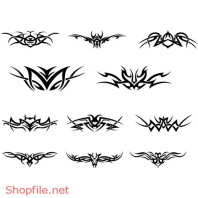 Vector Hình Xăm Decal Thiết Kế Độc Đáo Ấn Tượng