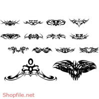 Vector Hình Xăm Thiết kế Họa Tiết Đẹp