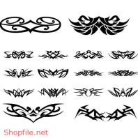 Vector Hình Xăm Decal Thiết Kế Độc Đáo Ấn Tượng