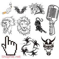 Vector Hình Xăm Decal Thiết Kế Độc Đáo Ấn Tượng