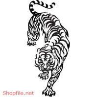 Vector Hình Xăm Thiết kế Sư Tử