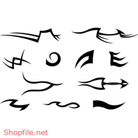 Vector Hình Xăm Decal Thiết Kế Hoa văn