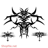 Hình Xăm Vector Decal Thiết Kế Hoa văn