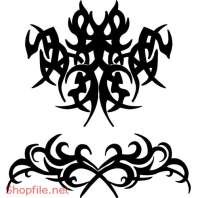 Vector Hình Xăm Decal Thiết Kế Hoa văn Ấn Tượng