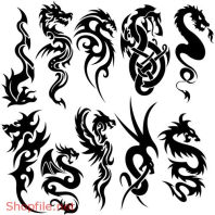 Vector Hình Xăm Decal Thiết Kế Độc Đáo Ấn Tượng