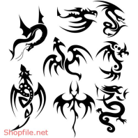 Vector Hình Xăm Decal Thiết Kế Độc Đáo Ấn Tượng