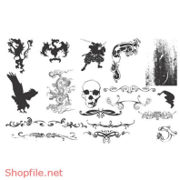 Vector Hình Xăm Decal Thiết Kế Độc Đáo Ấn Tượng