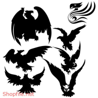 Vector Hình Xăm Decal Thiết Kế Các Loại Chim