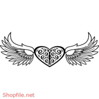 Vector Hình Xăm Decal Thiết Kế Trái Tim  Đẹp