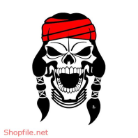 Vector Hình Xăm Decal Thiết Kế Đầu Lâu