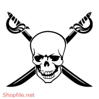 Vector Hình Xăm Decal Thiết Kế Đầu Lâu