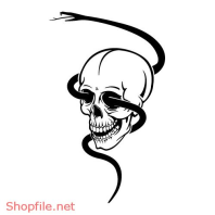 Vector Hình Xăm Decal Thiết Kế Đầu Lâu