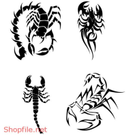 Vector Hình Xăm Decal Thiết Kế Hình BỌ Cạp