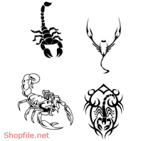 Vector Hình Xăm Decal Thiết Kế Hình BỌ Cạp