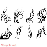 Hình Xăm Vector  Decal Thiết kế Hoa Văn