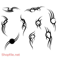 Hình Xăm Vector  Decal Thiết kế Hoa Văn đẹp