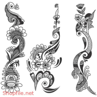 Hình Xăm Vector  Decal Thiết kế Hoa Văn