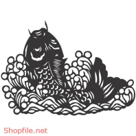 Hình Xăm Vector Decal Cá Đẹp