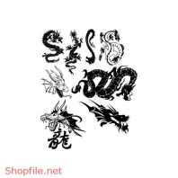 Hình Xăm Vector Decal Họa Tiết