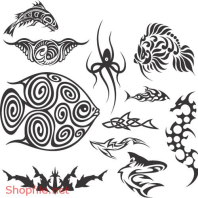 Vector Hình Xăm Hoa Văn Họa Tiết